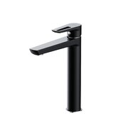 Baterie Cersanit Mille umyvadlová stojánková vysoká, s příslušenstvím, s výpustí click-clack, černá, S951-356