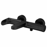 Baterie Cersanit Inverto vanová sprchová nástěnná, bez příslušenství, černá / zlatá páka, S951-314