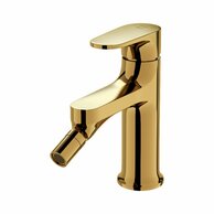 Baterie Cersanit Inverto bidetová stojánková, s příslušenstvím, bez výpusti, zlatá / zlatá páka, S951-289