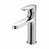 Baterie Cersanit Inverto umyvadlová stojánková, s příslušenstvím, bez výpusti, chrom / černá páka, S951-300