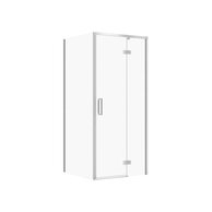 Sprchový kout Cersanit Larga 80x80x195 čtvercový chrom s panty pravý, set B849, S601-214