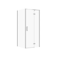 Sprchový kout Cersanit Larga 90x80x195 obdélníkový chrom s panty pravý, set C100, S601-302