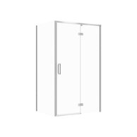 Sprchový kout Cersanit Larga 120x80x195 obdélníkový chrom s panty pravý, set C118, S601-318