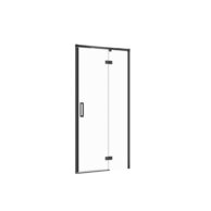 Sprchové dveře Cersanit Larga 100×195 černé s panty pravé, S932-125