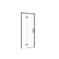 Sprchové dveře Cersanit Larga 90×195 černé s panty levé, S932-128