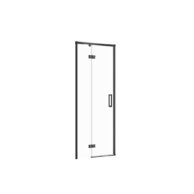 Sprchové dveře Cersanit Larga 80x195 černé s panty levé, S932-127