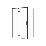 Sprchový kout Cersanit Larga 120x90x195 obdélníkový černý s panty levý, set C121, S601-321
