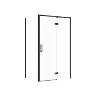 Sprchový kout Cersanit Larga 120x80x195 obdélníkový černý s panty pravý, set C119, S601-319