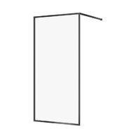 Sprchový kout Cersanit Larga walk-in100x200 černý, S932-139