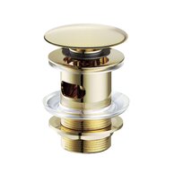 Uzávěr výpusti Cersanit click-clack kov, univerzální, zlatá mat, S951-394