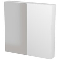 Nábytkový set Cersanit City 80, skříňka 40 zrcadlová bílá, skříňka 40 závěsná horní s dvířky bílá