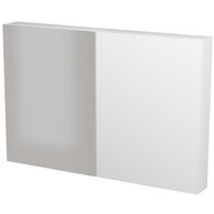 Nábytkový set Cersanit City 120, skříňka 60 zrcadlová bílá, skříňka 60 závěsná horní s dvířky bílá.