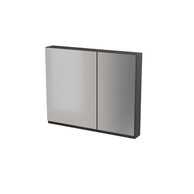 Nábytkový set Cersanit Moduo 100, skříňka 60 zrcadlová závěsná antracitová, skříňka 40 zrcadlová závěsná antracitová