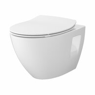 WC mísa Cersanit Moduo Plus  závěsná bílá oválná sedátko slim, duroplast set B904, S701-724