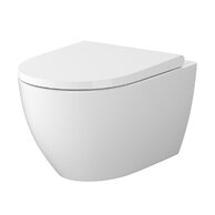 WC mísa Cersanit Zen závěsná bílá sedátko slim duroplast soft close easy off tlačítko set B875, S701-719