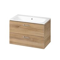 Skříňka Cersanit Niko 80 s umyvadlem ořech set C67 DSM, S801-539