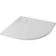 Sprchová vanička Cersanit Tako Slim 90x90x4 bílá matná čtvrtkruhová R55 sifon set B449, S932‑156