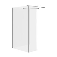 Sprchový kout Cersanit Mille 90x100x30x200 walk-in pohyblivá stěna chrom set B800, S601-187