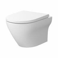 WC mísa Cersanit Larga závěsná bílá matná oválná Clean On sedátko slim duroplast soft close easy off set B572, S701-608