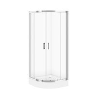 Sprchový kout Cersanit Arteco čtvrtkruhový 80x80x190 R55 s posuvnými dveřmi, S157-001