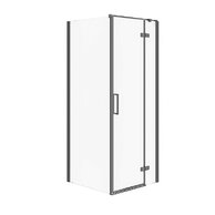 Sprchový kout Cersanit Jota čtvercový 80x80x195 černý pravý, S160-008
