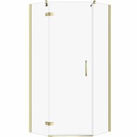 Sprchový kout Cersanit Jota 80x80x195 čiré sklo zlatý levý, S160-018