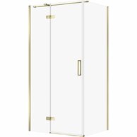 Sprchový kout Cersanit Jota 80x100x195 čiré sklo zlatý levý, S160-036