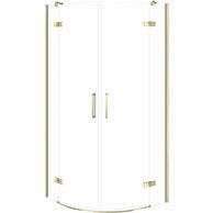 Sprchový kout Cersanit Jota 80x80x195 čiré sklo zlatý, S160-042