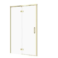 Sprchové dveře Cersanit Larga 120×195 matné zlaté s panty levé, S164-068