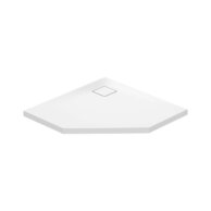 Sprchová vanička Cersanit Tako Slim 90x90x4 bílá pětiúhelníková sifon set B545, S601-129