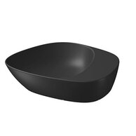 Umyvadlo Cersanit Kontra 48 na desku antracit mat nepravidelné s odkládacím prostorem, K682-019