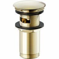 Výpust umyvadlová Cersanit celokovová zlatá matná 5/4" CLICK‑CLACK automatická univerzální, S951‑702