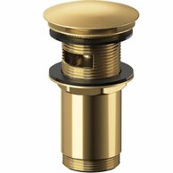 Výpust umyvadlová Cersanit celokovová zlatá kartáčovaná CLICK‑CLACK automatická univerzální, S951‑847