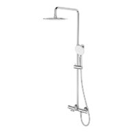 Sprchová souprava Cersanit Virgo s termostatickou baterií s výtokem, chrom, S951-862