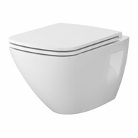 WC mísa Cersanit Moduo Plus závěsná bílá hranatá sedátko slim duroplast soft close easy off set C459, S701-971