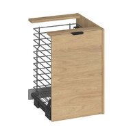 Skříňka Cersanit Atrato 40 s košem na prádlo, dub, S1026-005