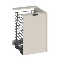 Skříňka Cersanit Atrato 40 s košem na prádlo, kašmír, S1026-026