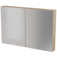 Nábytkový set Cersanit City 120, skříňka 60 zrcadlová dub 2x