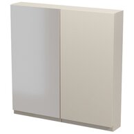 Nábytkový set Cersanit Moduo 80, skříňka Skříňka Cersanit Moduo 40 zrcadlová závěsná kašmír, skříňka 40 závěsná kašmír