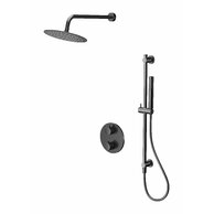 Baterie Cersanit Zen vanová/sprchová podomítková termostatická černá gun metal set B916, S952-046