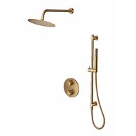 Baterie Cersanit Zen vanová/sprchová podomítková termostatická měď kartáčovaná set B920, S952-050