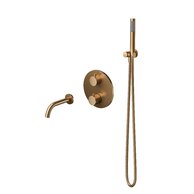 Baterie Cersanit Zen vanová/sprchová podomítková měď set B1004, S952-054