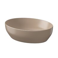 Umyvadlo Cersanit Farva 50 na desku oválné, cappuccino mat, K712-021