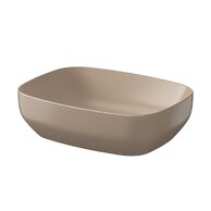 Umyvadlo Cersanit Farva 50 na desku obdélníkové, cappuccino mat, K712-024