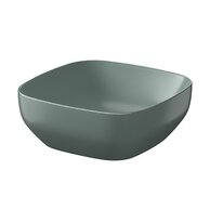 Umyvadlo Cersanit Farva 38 na desku čtvercové, zelená mat, K712-027