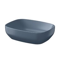 Umyvadlo Cersanit Farva 50 na desku obdélníkové, modrá mat, K712-028