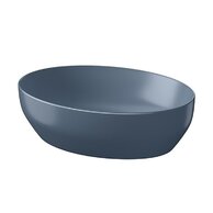 Umyvadlo Cersanit Farva 50 na desku oválné, modrá mat, K712-030