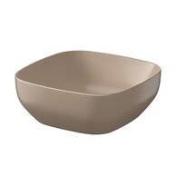 Umyvadlo Cersanit Farva 38 na desku čtvercové, cappuccino mat, K712-032