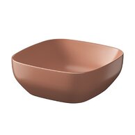 Umyvadlo Cersanit Farva 38 na desku čtvercové, cihlová mat, K712-033