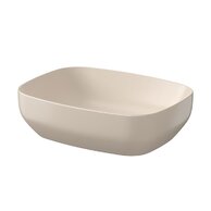 Umyvadlo Cersanit Farva 50 na desku obdélníkové, béžová mat, K712-034